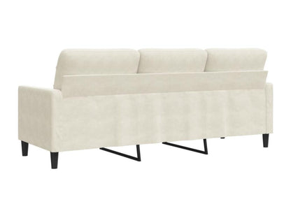 Canapé à 3 places Crème 180 cm Velours