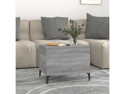 Table basse Vertchez gris 60x44.5x45 Bois d'ingénierie